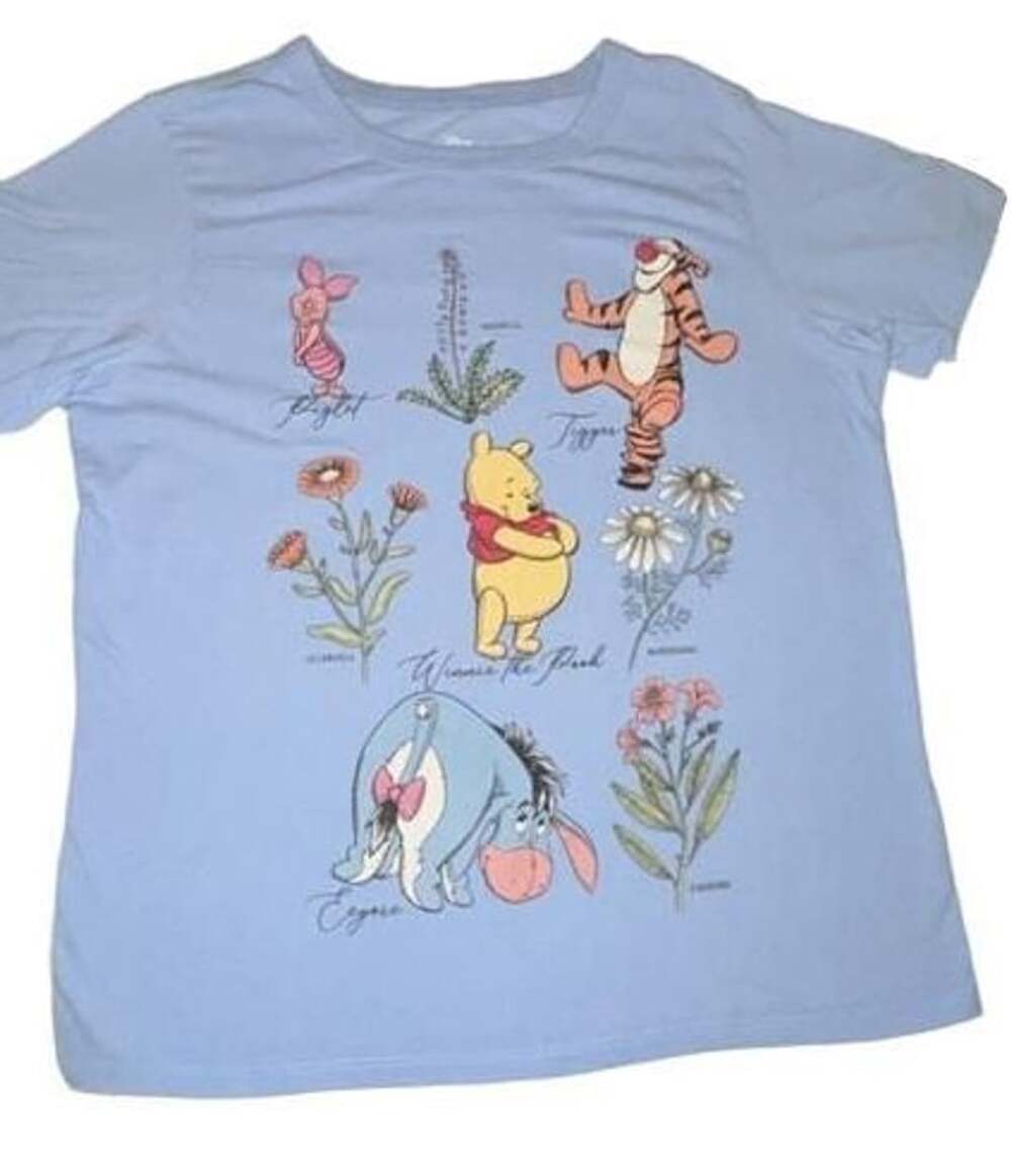 Disney Winnie the Pooh Graphic Tee Size M Blue